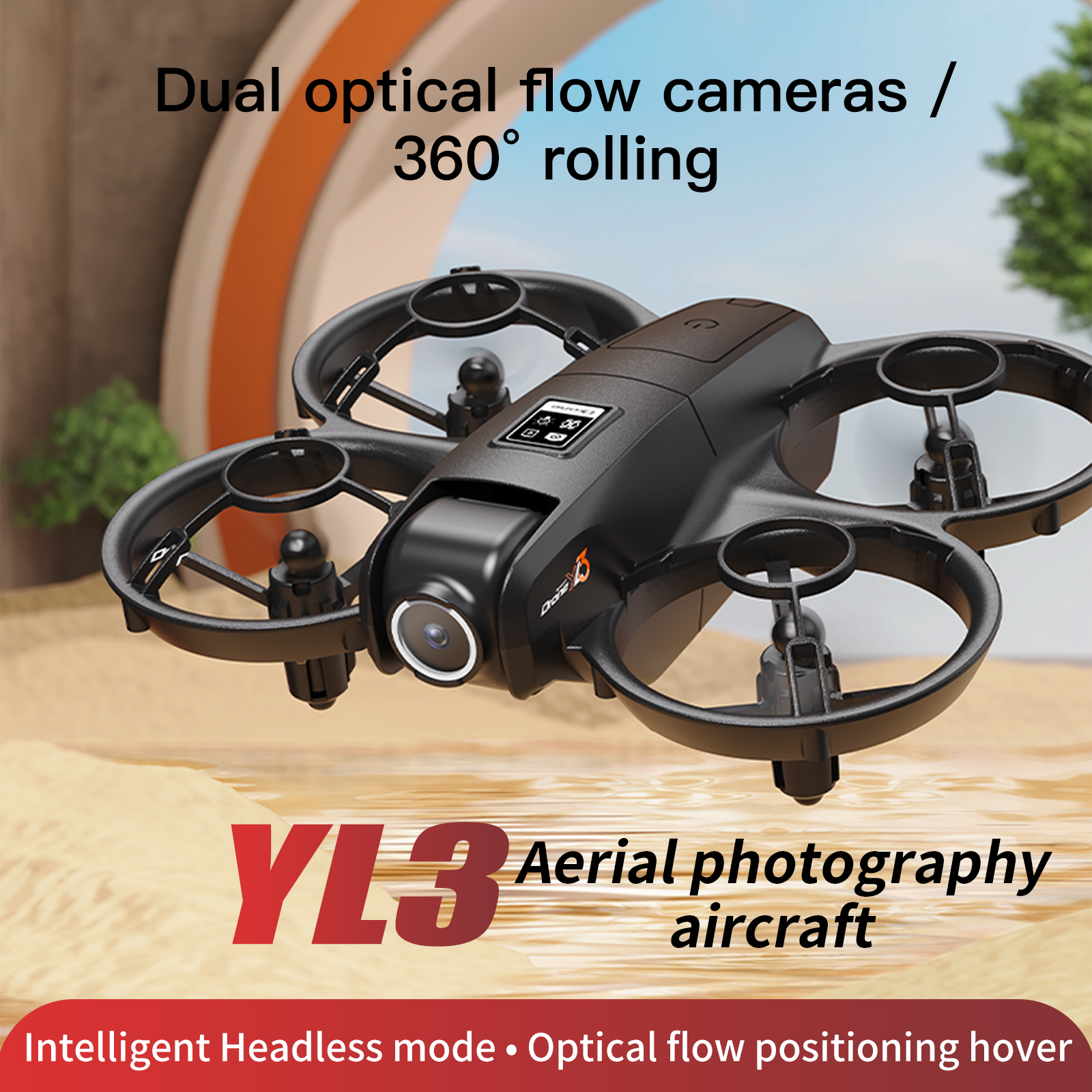 Drone Battery Case - YL3 Remote-Controlled Drone with 2.4-Inch Screen