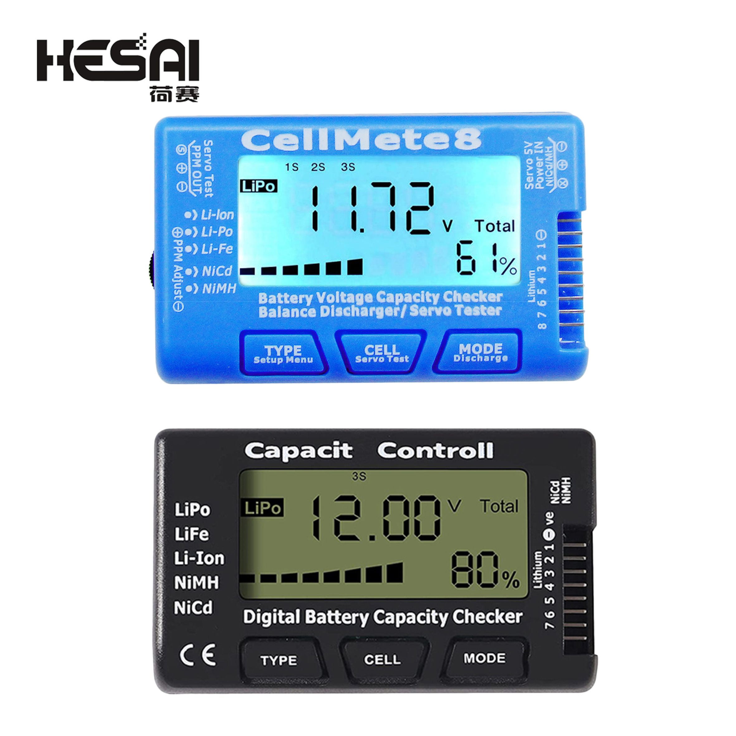 Drone Battery Voltage Checker - RC Cellmeter8 Cellmeter7 Digital Battery Capacity