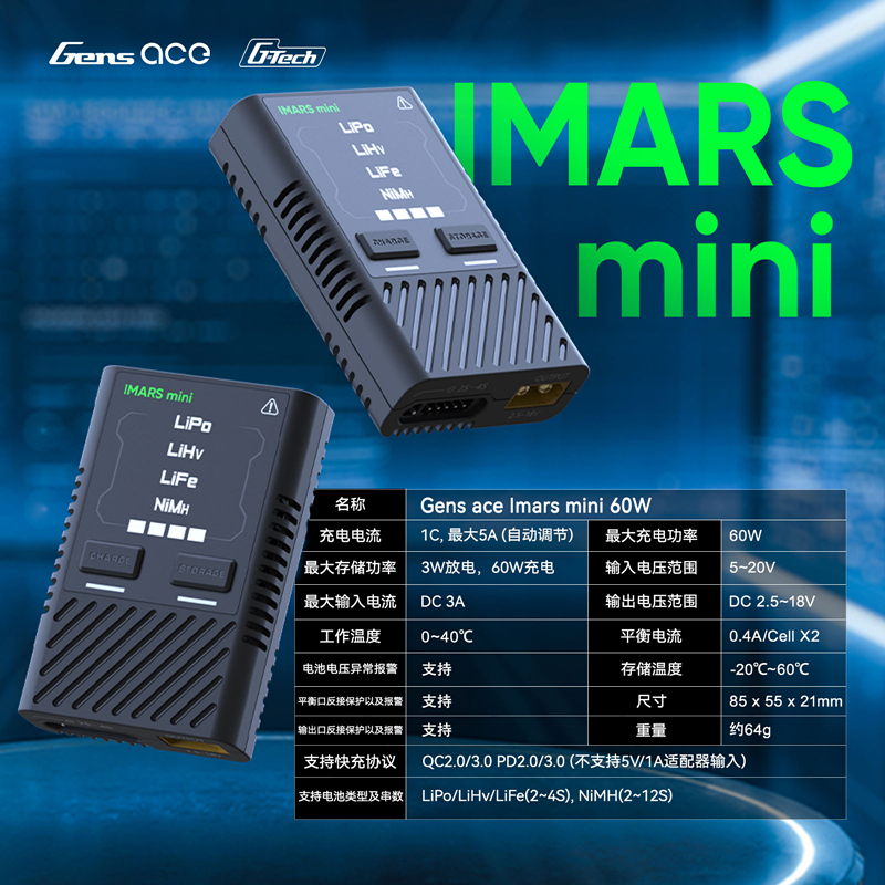 HOT Gens Ace IMARS Mini Balanc - огляд і ціна Drone Battery 4S