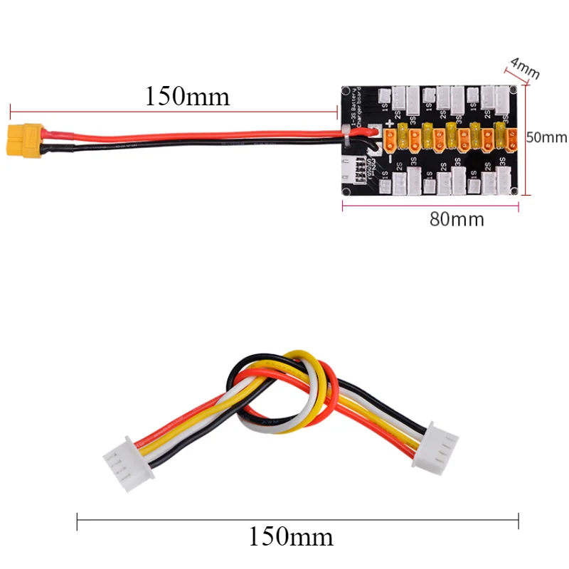 1-5Pcs 1S-3S 20A XT30 Plug Lip - огляд і ціна Drone Battery Parallel Board