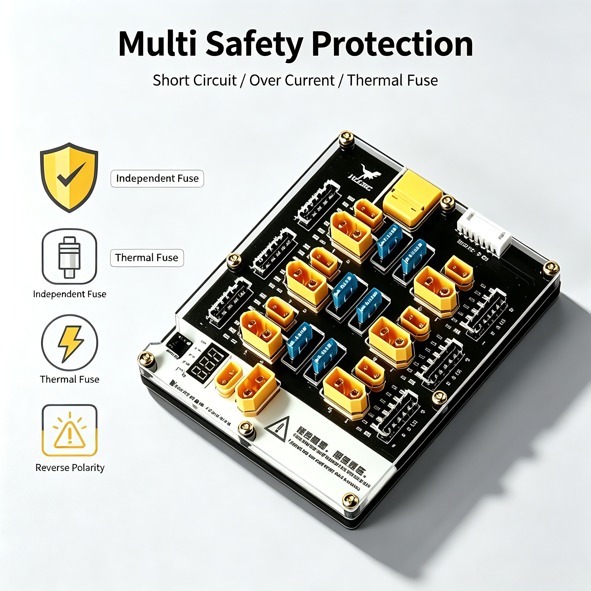 HGLRC Thor Pro 6 Port LiPo Bal - огляд і ціна Drone Battery Parallel Board