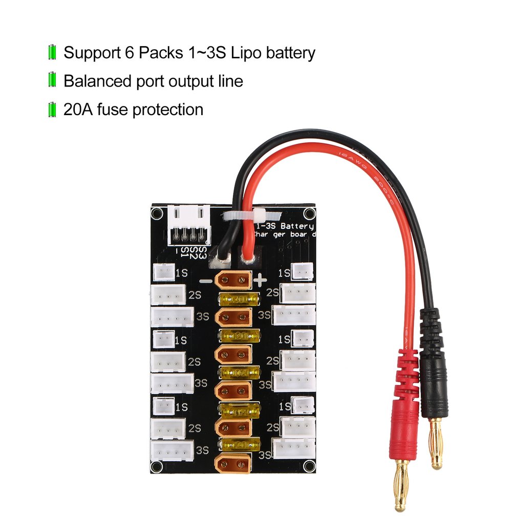 RC Lipo Battery Parallel Charg - огляд і ціна Drone Battery Parallel Board