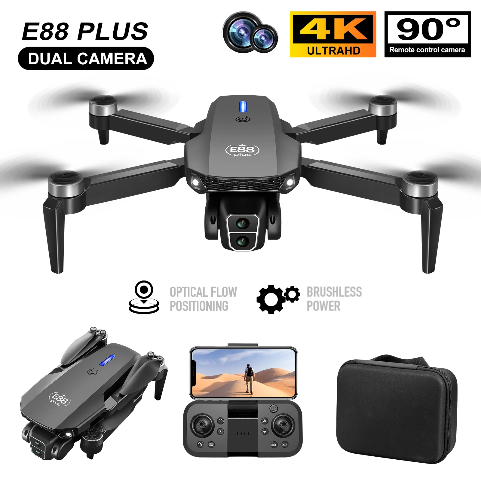 New E88 Plus Quadcopter Drone: - огляд і ціна Drone Battery Box
