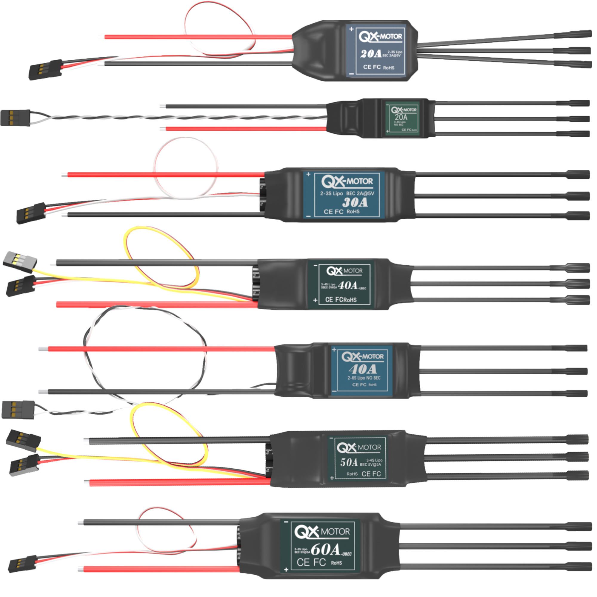 QX-MOTOR Brushless ESC series  - огляд і ціна Drone Battery Plate