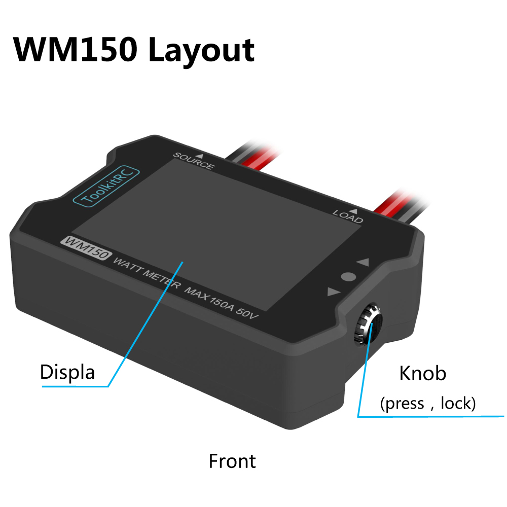 ToolkitRC WM150 150A 50V Watt  - огляд і ціна Drone Battery Voltage Checker