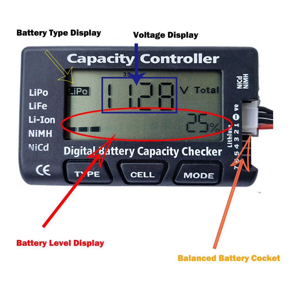RC Cellmeter 7 Digital Battery - огляд і ціна Drone Battery Voltage Checker