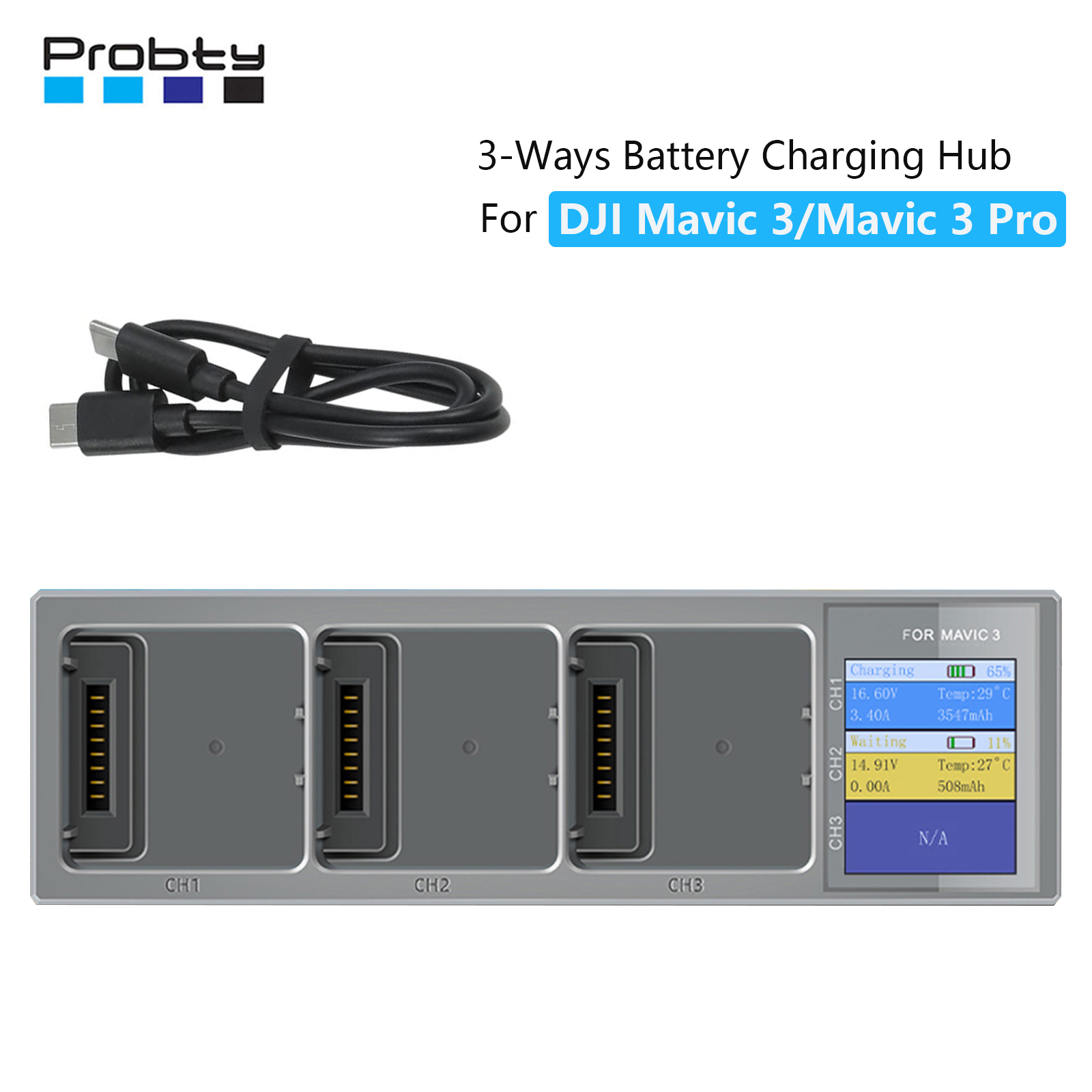 New 3 In 1 Charging Hub for DJ - огляд і ціна Drone Battery Balance Charger