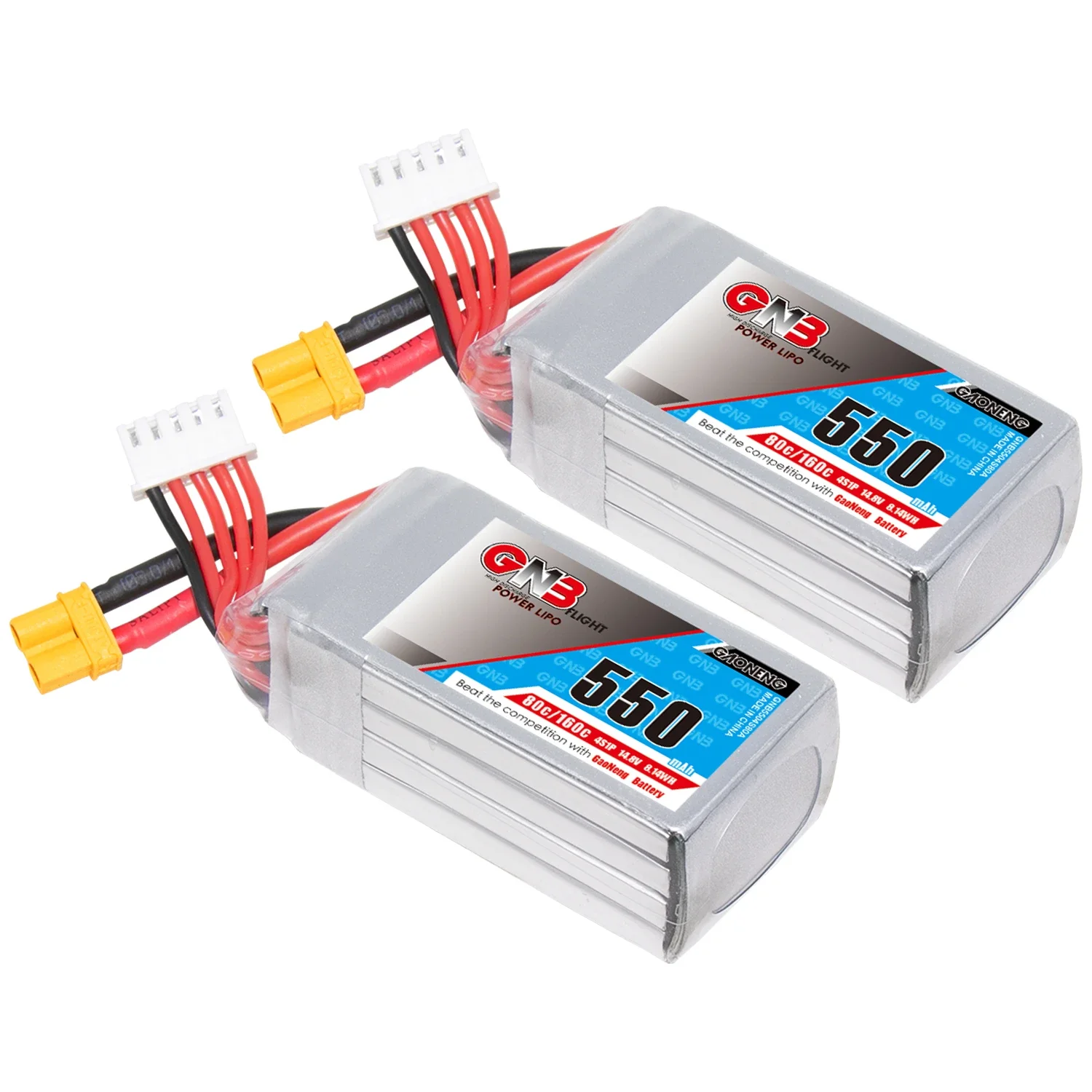 550mAh 4S 14.8V 80C with XT30  - огляд і ціна Drone Battery 4S