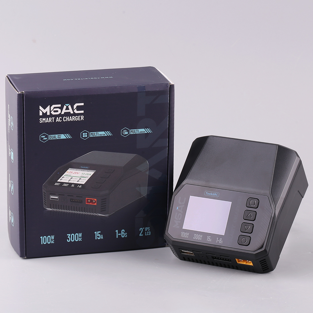 ToolkitRC M6AC 15A 300W Multif - огляд і ціна Drone Battery 6S