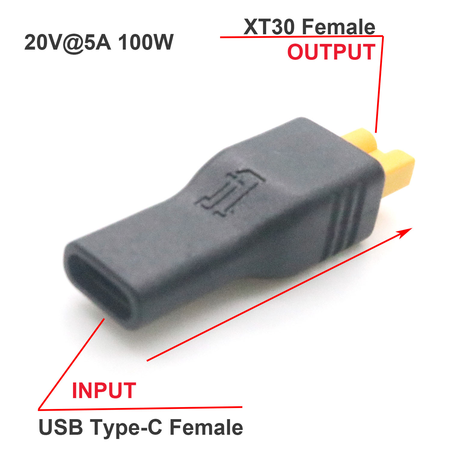1pc USB Type C Female Input to - огляд і ціна Drone Battery Connector