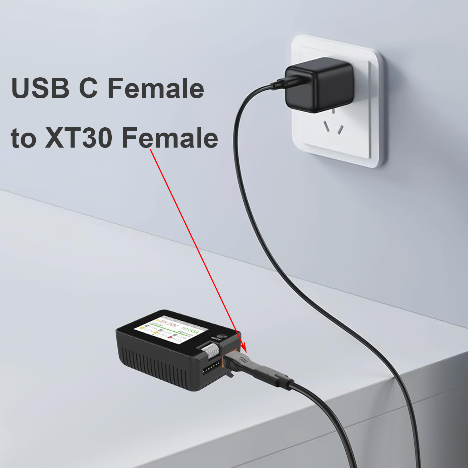 1pc USB Type C Female Input to - огляд і ціна Drone Battery Connector