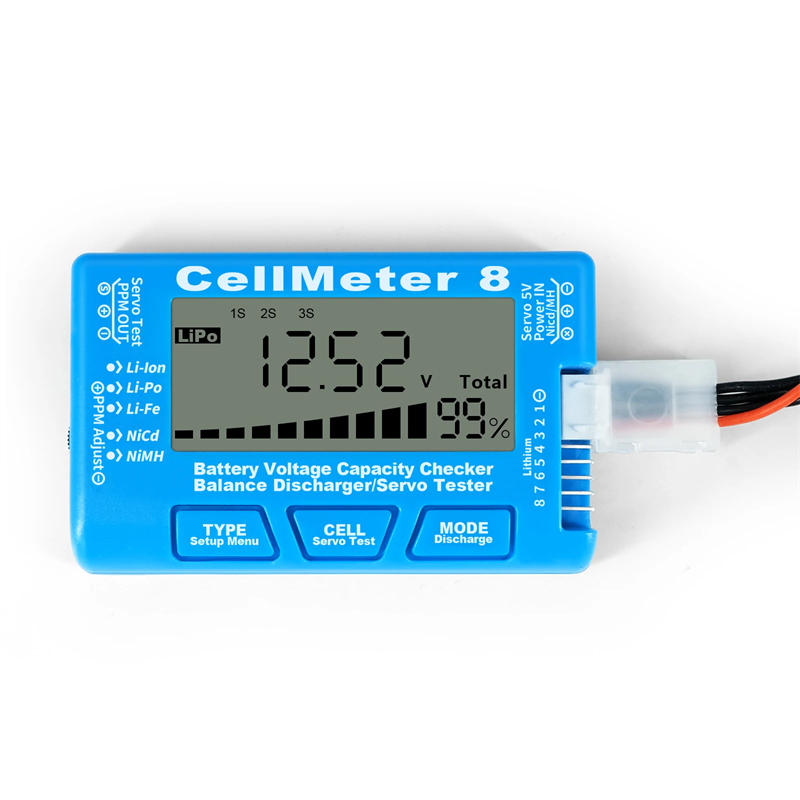 CellMeter 8 Digital Battery Ca - огляд і ціна Drone Battery Voltage Checker