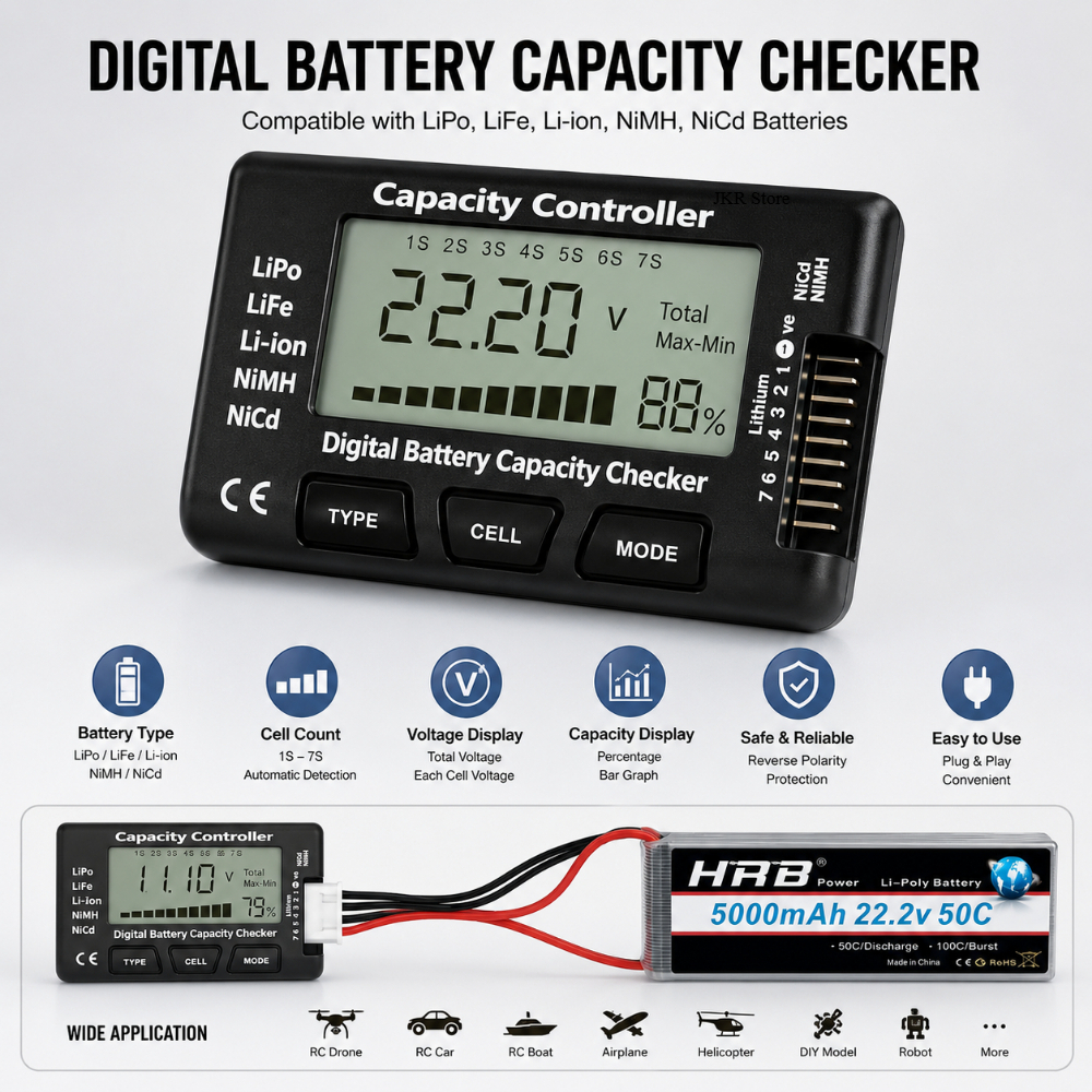 Handheld Battery Capacity Chec - огляд і ціна Drone Battery Voltage Checker
