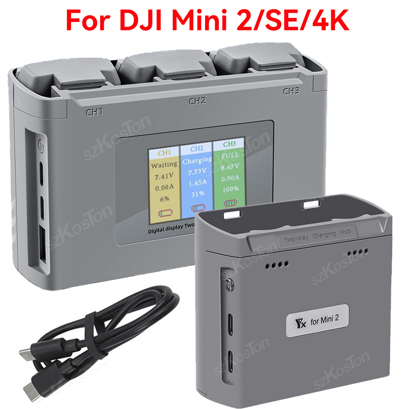 For DJI Mavic Mini 2/SE Mini 4 - огляд і ціна Drone Battery Balance Charger
