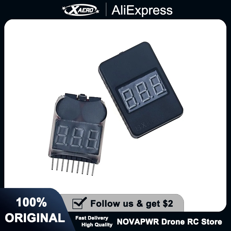 1-8S Battery Voltage Tester Al - огляд і ціна Drone Battery Alarm