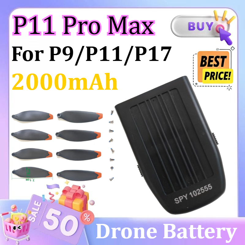 2000mAh P11 Pro Max Drone SPY  - огляд і ціна Drone Battery Li-Ion