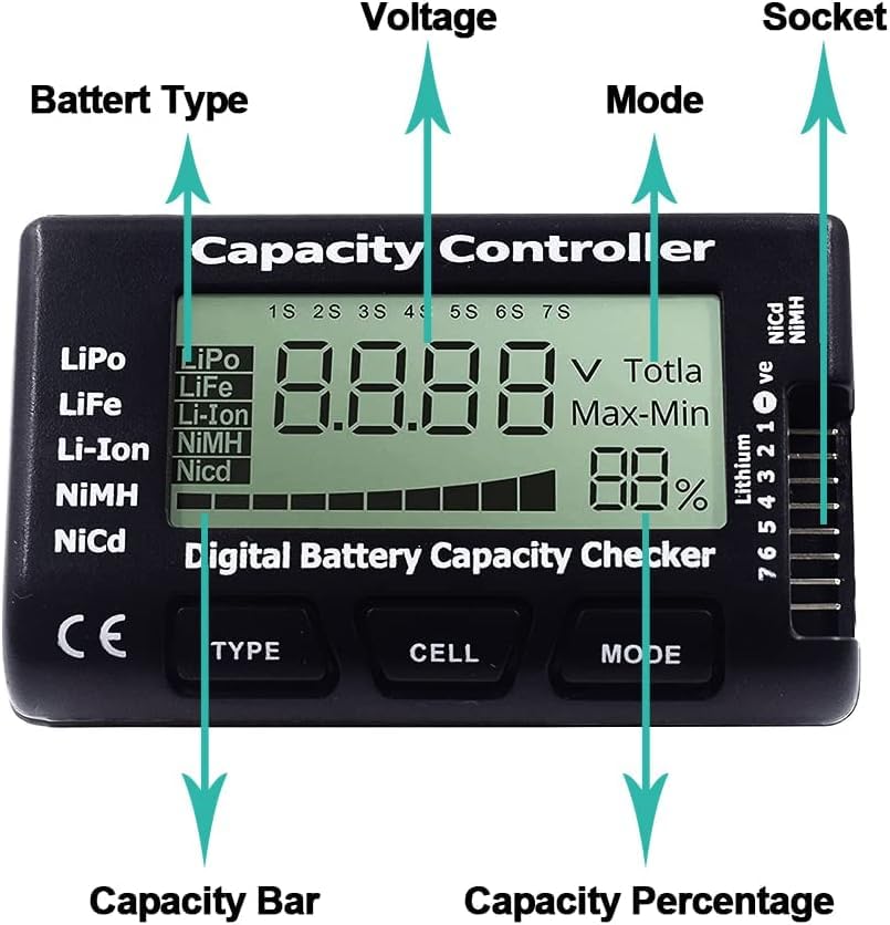 RC Cellmeter 7 Digital Battery - огляд і ціна Drone Battery Voltage Checker