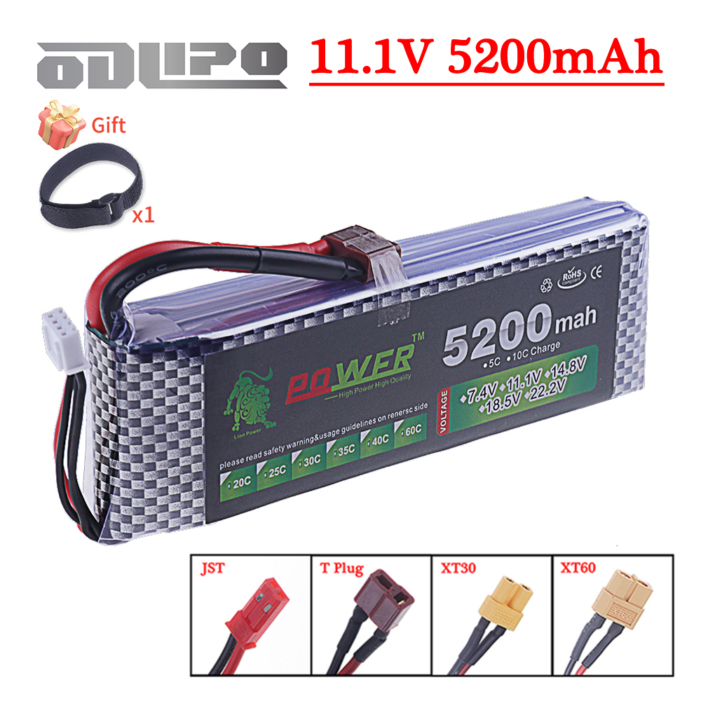3S Lipo Battery 11.1V 5200mah  - огляд і ціна Drone Battery Lipo