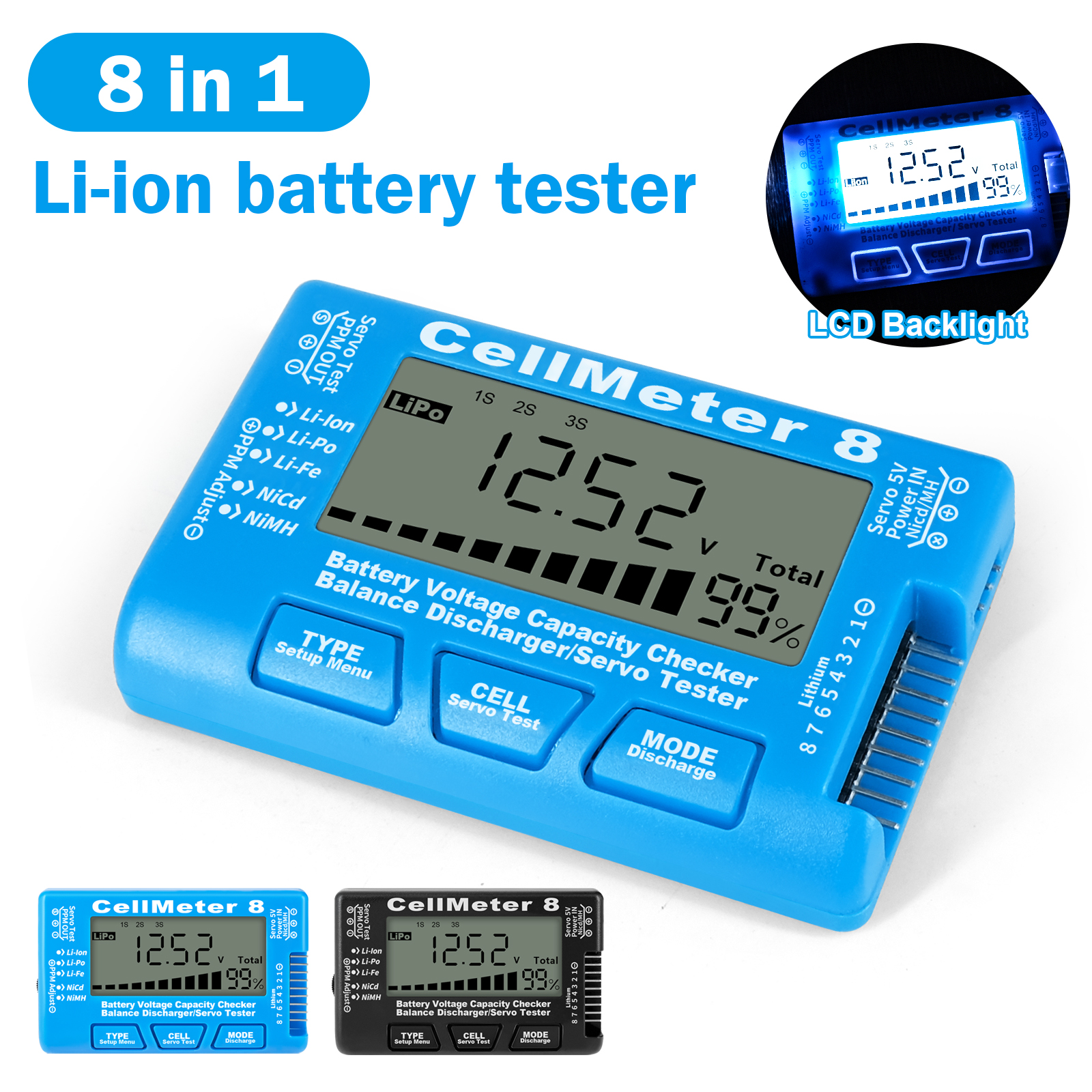 Rc Cellmeter-8 Digital Battery - огляд і ціна Drone Battery Voltage Checker