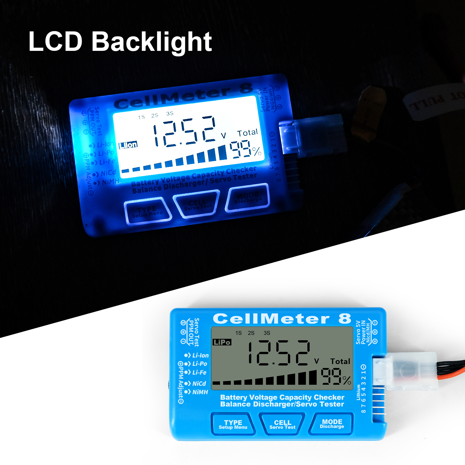 Rc Cellmeter-8 Digital Battery - огляд і ціна Drone Battery Voltage Checker
